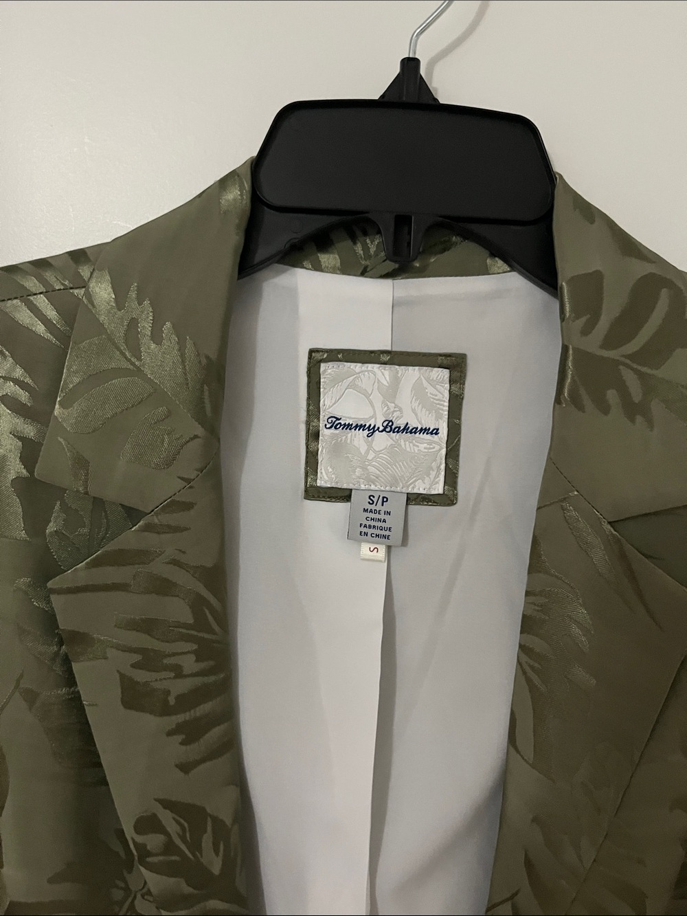 Tommy Bahama Olive Jacquard Tropical Blazer NWOT